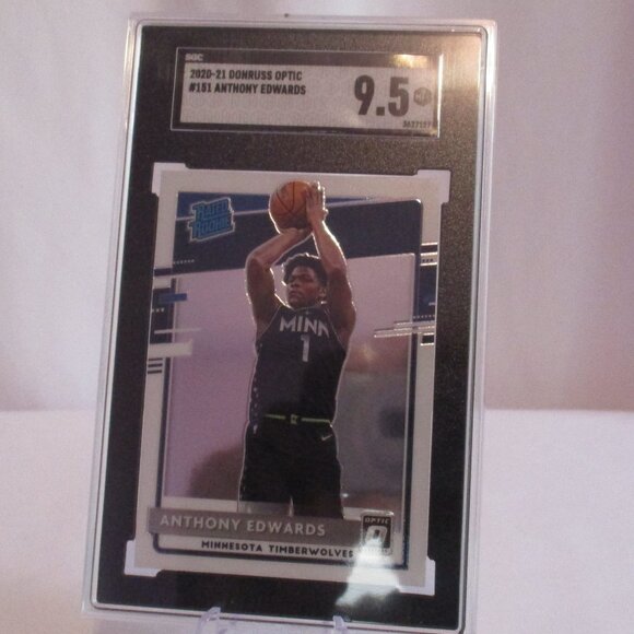 2020 Donruss Optic Rated Rookie Anthony Edwards - Rated Rookie #151 - SGC 9.5 - Picture 1 of 4